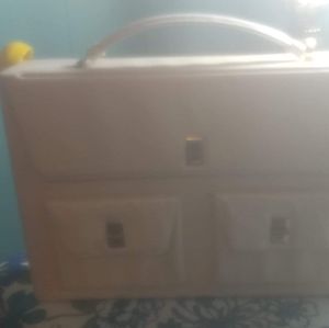 Vintage Briefcase Bag with Umbrella